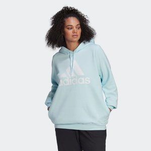 New ADIDAS Plus Size Essentials Logo Fleece Hoodie